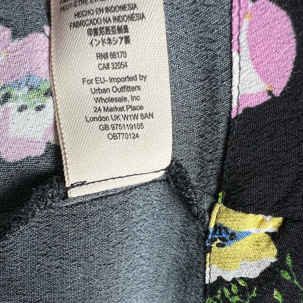 Free People Black Floral Low V Neck Maxi Wrap Dress - Picture 10 of 10